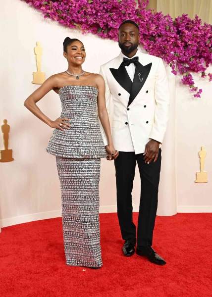 Gabrielle Union and Dwayne Wade Wore Coordinating Manicures to the Oscars