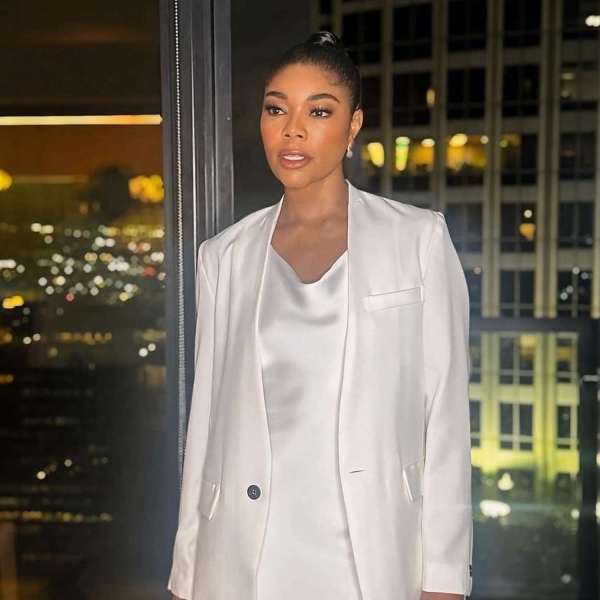 Gabrielle Union's Stone Gray French Manicure Is a Cool Twist on a Classic