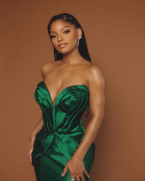 Halle Bailey's Waterdrop Nails Are Giving Ariel