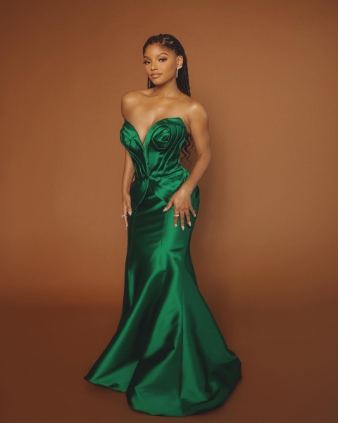 Halle Bailey's Waterdrop Nails Are Giving Ariel