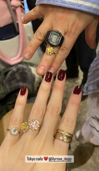 Lily-Rose Depp's Vampy Spring Manicure Is So Easy to Copy