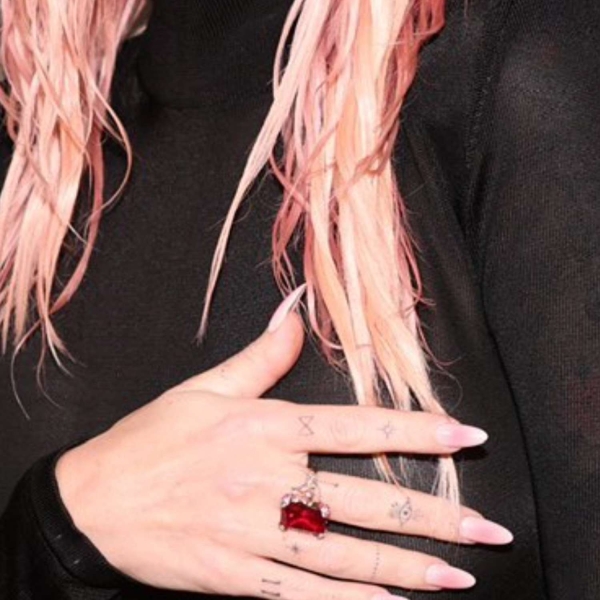 Megan Fox's Blush Aura Nails Are Her Girliest Manicure Yet