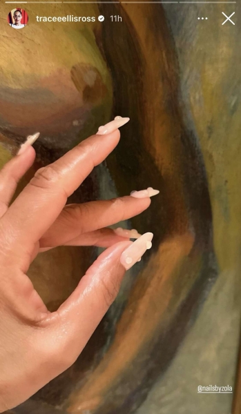 Tracee Ellis Ross's Raindrop Nails Pay Homage to Spring Showers