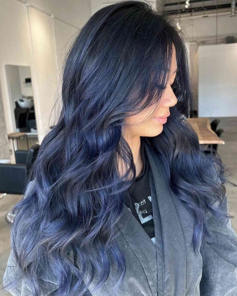 12 Blue-Black Hair Color Ideas Trending This Year