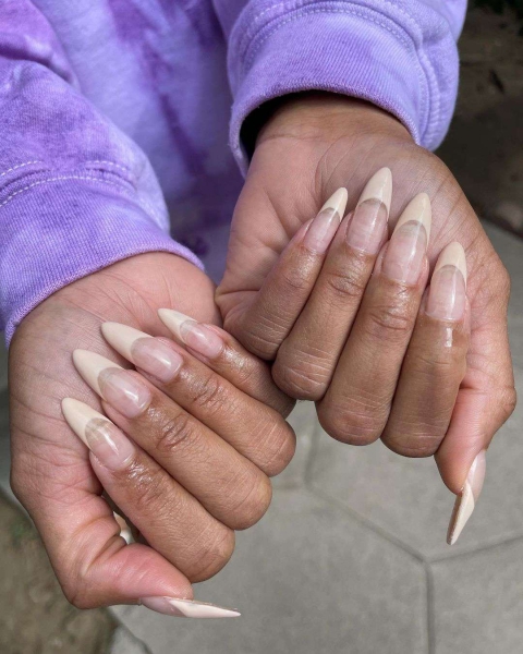 12 Vanilla French Nail Ideas For a Soft and Elegant Manicure