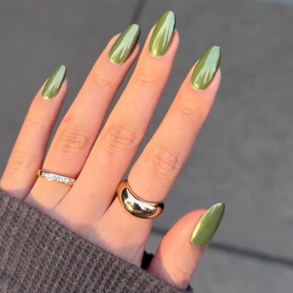 15 Olive Green Nail Ideas That Prove It's the Perfect Unexpected Neutral