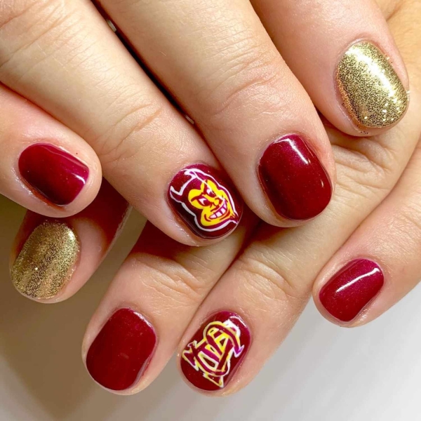 17 Football-Inspired Nail Designs For a Winning Game-Day Manicure