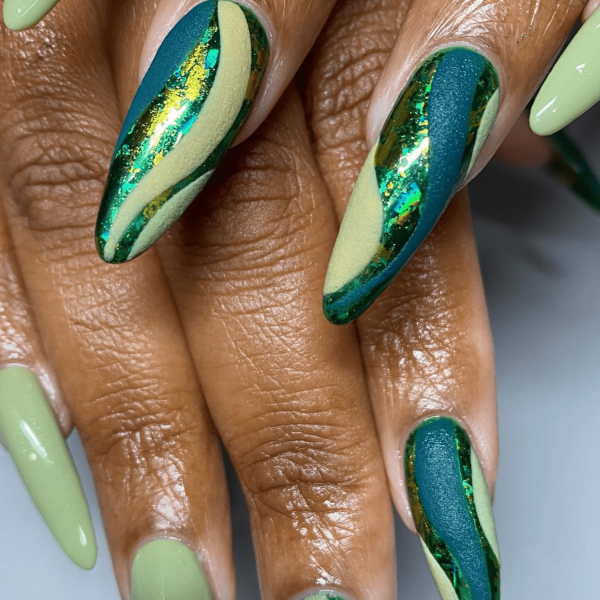 20 Green Nail Design Ideas, From Brat Neon to Serene Sage