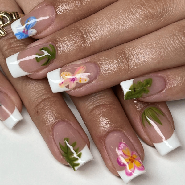 20 Hibiscus Nail Ideas For a Perfectly Y2K Summer Mani