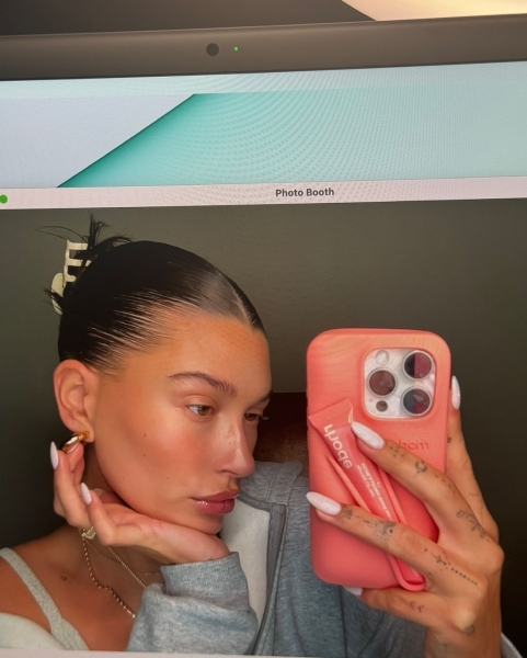 Hailey Bieber's Milky Summer Manicure Was Inspired by Justin Bieber