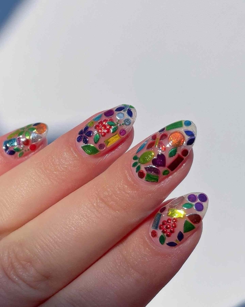 The "Sticker Book" Nail Trend Is Here to Indulge Your Inner Child