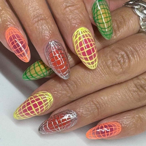 15 Cyber Nail Ideas With Futuristic Flair