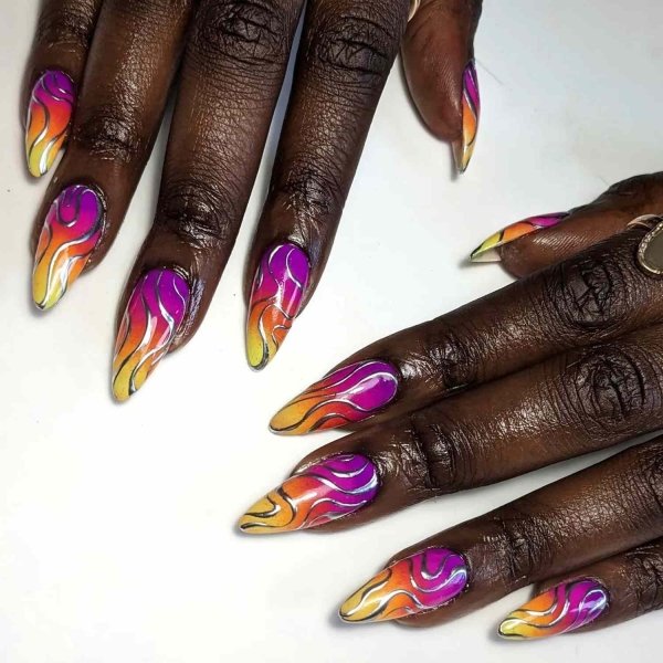 15 Cyber Nail Ideas With Futuristic Flair