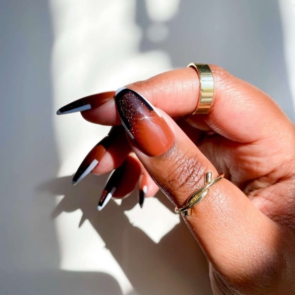 15 Sheer Black Nail Ideas That Make a Sultry, Sophisticated Statement