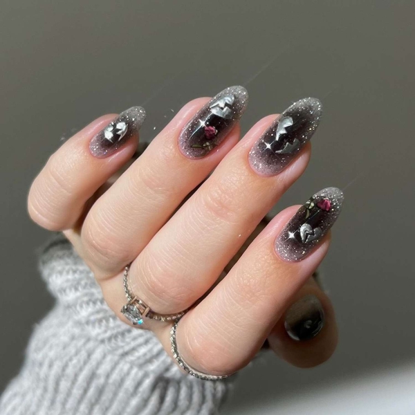 15 Sheer Black Nail Ideas That Make a Sultry, Sophisticated Statement