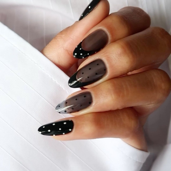 15 Sheer Black Nail Ideas That Make a Sultry, Sophisticated Statement