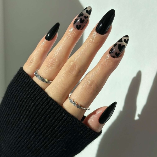 15 Sheer Black Nail Ideas That Make a Sultry, Sophisticated Statement