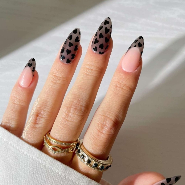 15 Sheer Black Nail Ideas That Make a Sultry, Sophisticated Statement