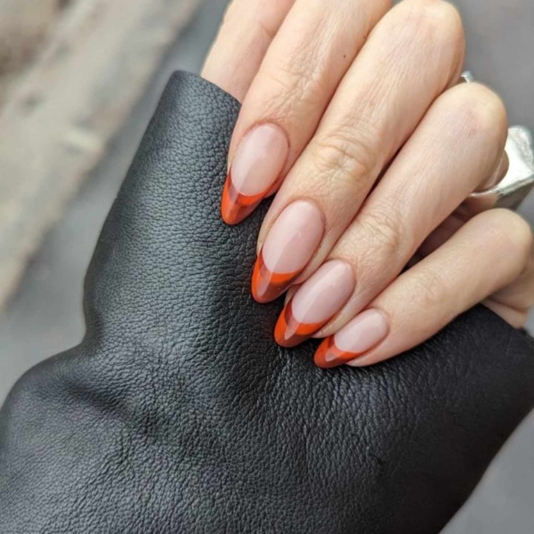 20 French Manicure Ideas for Fall That Bring Cozy Season to Your Fingertips