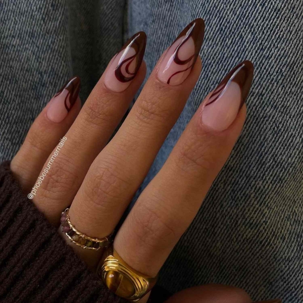 20 French Manicure Ideas for Fall That Bring Cozy Season to Your Fingertips