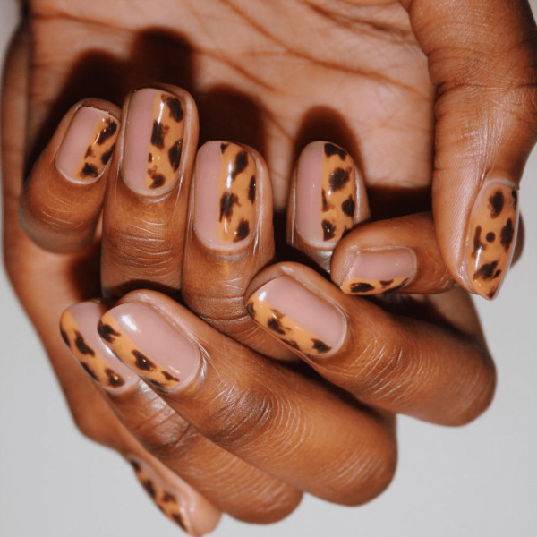 24 Short Nail Ideas for Fall, From Animal Print to Moody Crescents