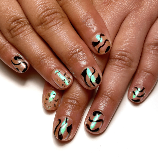 24 Short Nail Ideas for Fall, From Animal Print to Moody Crescents