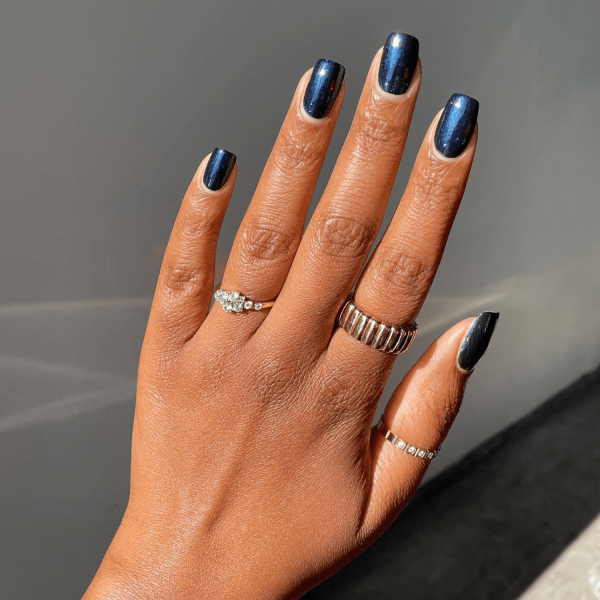 25 Gel Nail Ideas for September, From Moody Grays to Jewel Tones