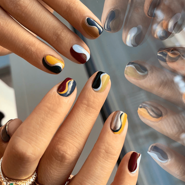 25 Gel Nail Ideas for September, From Moody Grays to Jewel Tones