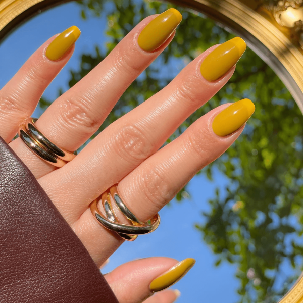 25 Gel Nail Ideas for September, From Moody Grays to Jewel Tones