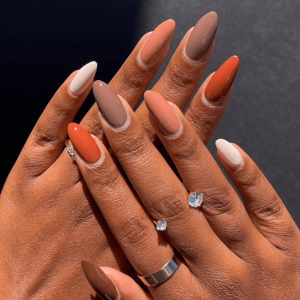 25 Gel Nail Ideas for September, From Moody Grays to Jewel Tones