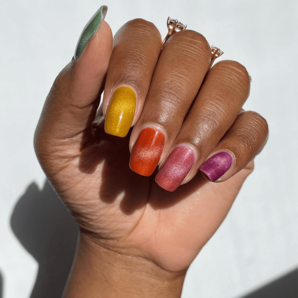 25 Gel Nail Ideas for September, From Moody Grays to Jewel Tones