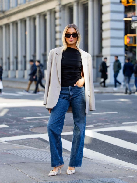 The Top Fall 2024 Denim Trends Include '90s Minimalism and Bold Silhouettes